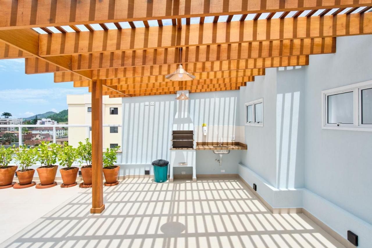 Orla Ubatuba 300 Metros - Ar Condicionado, Varanda Gourmet Bagian luar foto