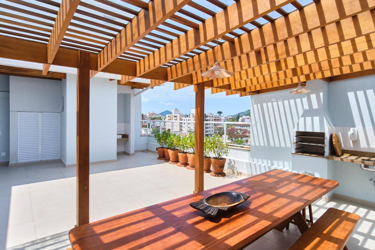 Orla Ubatuba 300 Metros - Ar Condicionado, Varanda Gourmet Bagian luar foto