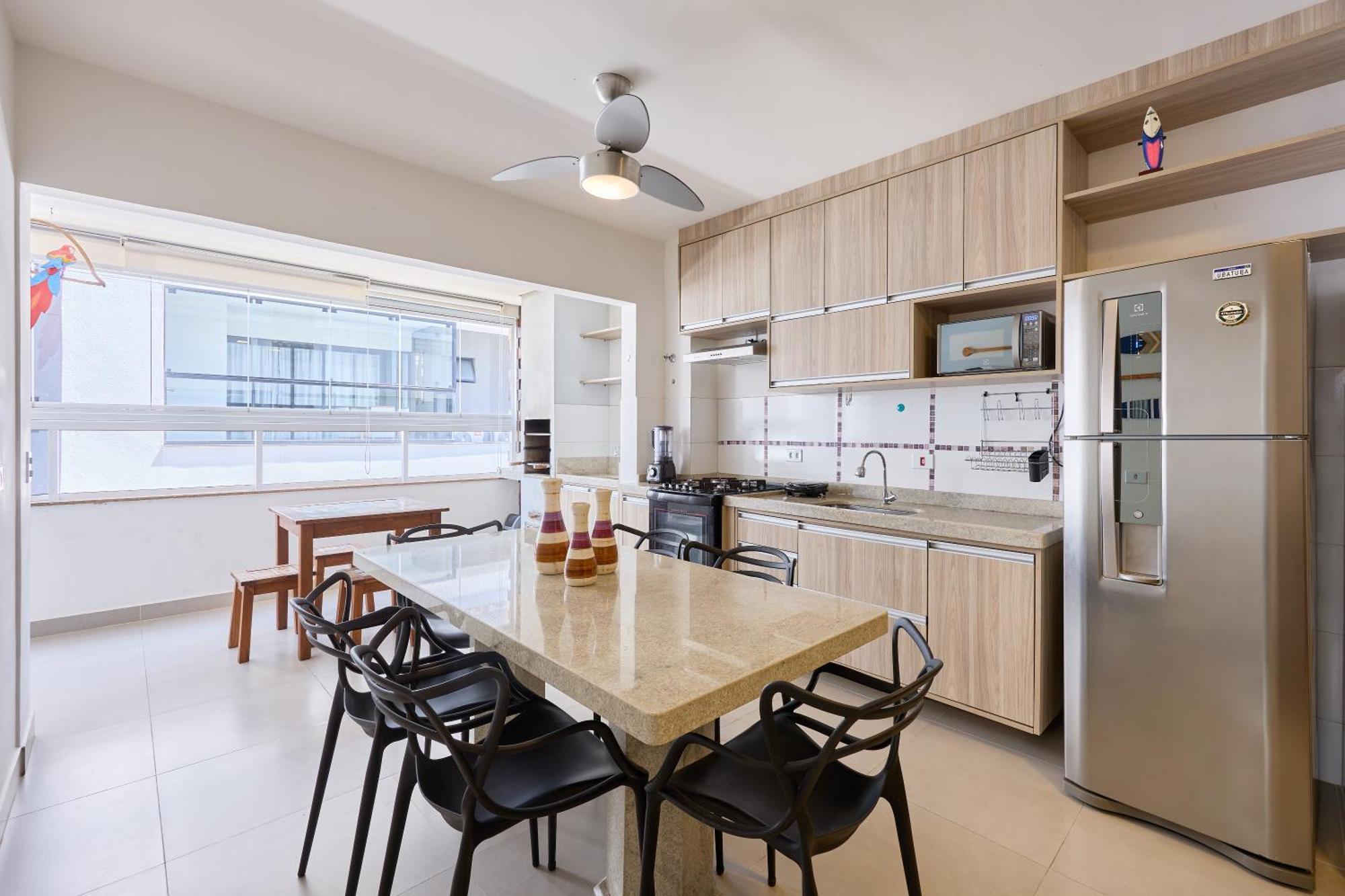 Orla Ubatuba 300 Metros - Ar Condicionado, Varanda Gourmet Bagian luar foto